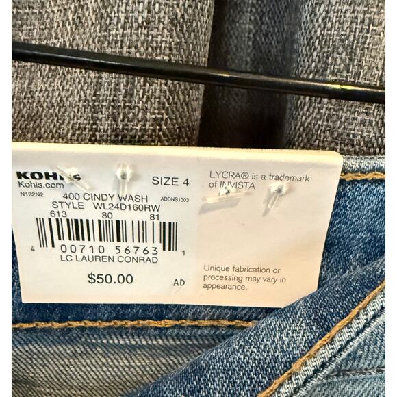 NWT Lauren Conrad Super High-Rise Wide Leg Jeans - Picture 6 of 7